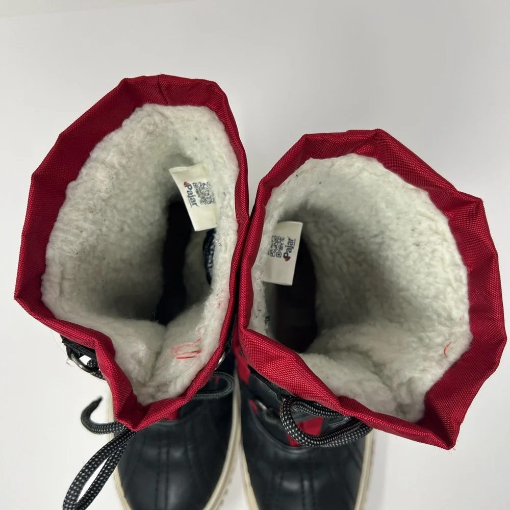 Pajar red and black snow boots